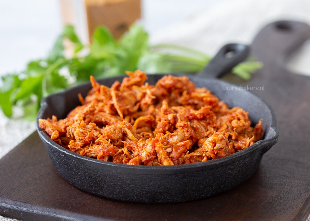 Mexicaanse pulled chicken