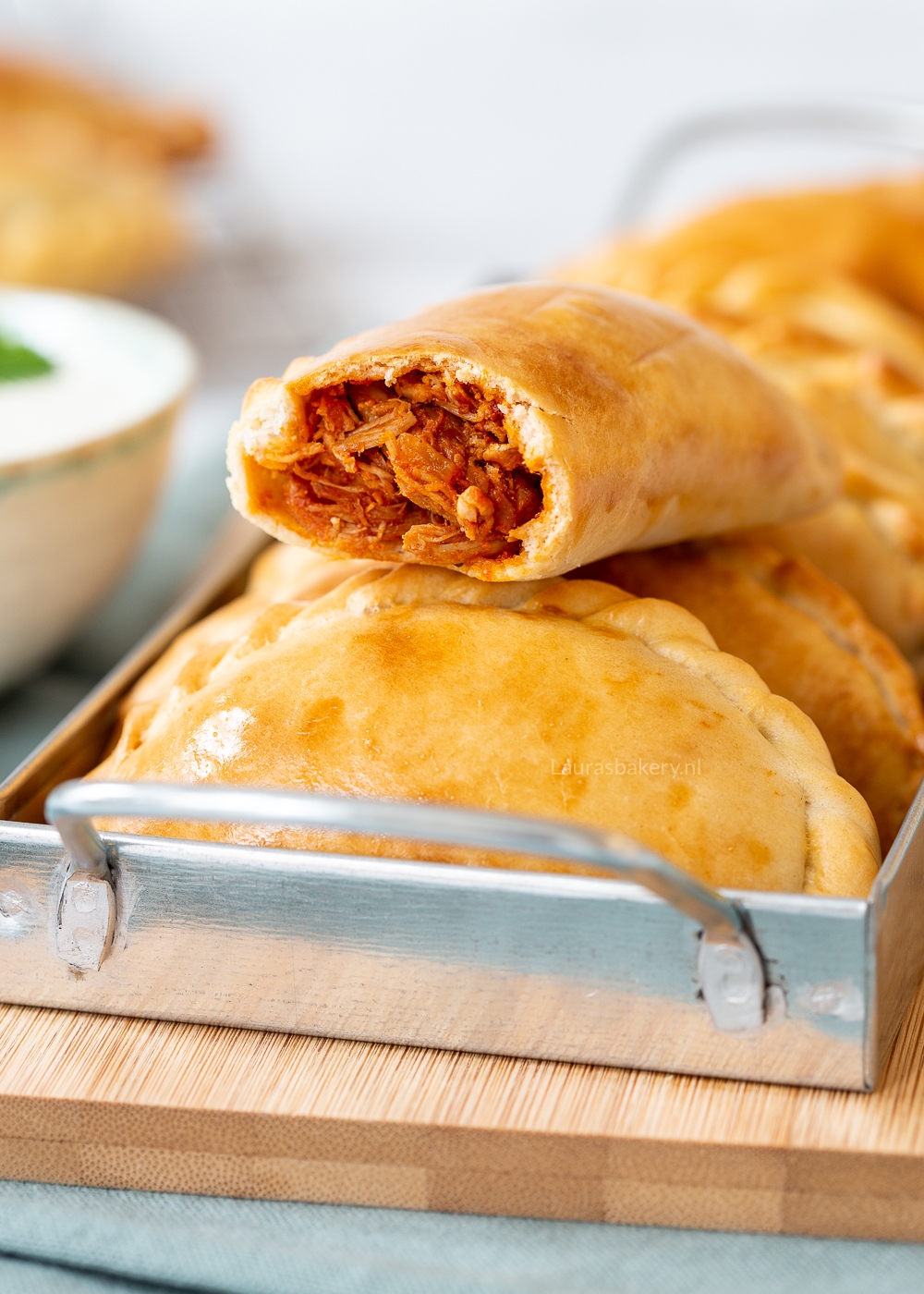 Pulled chicken empanadas