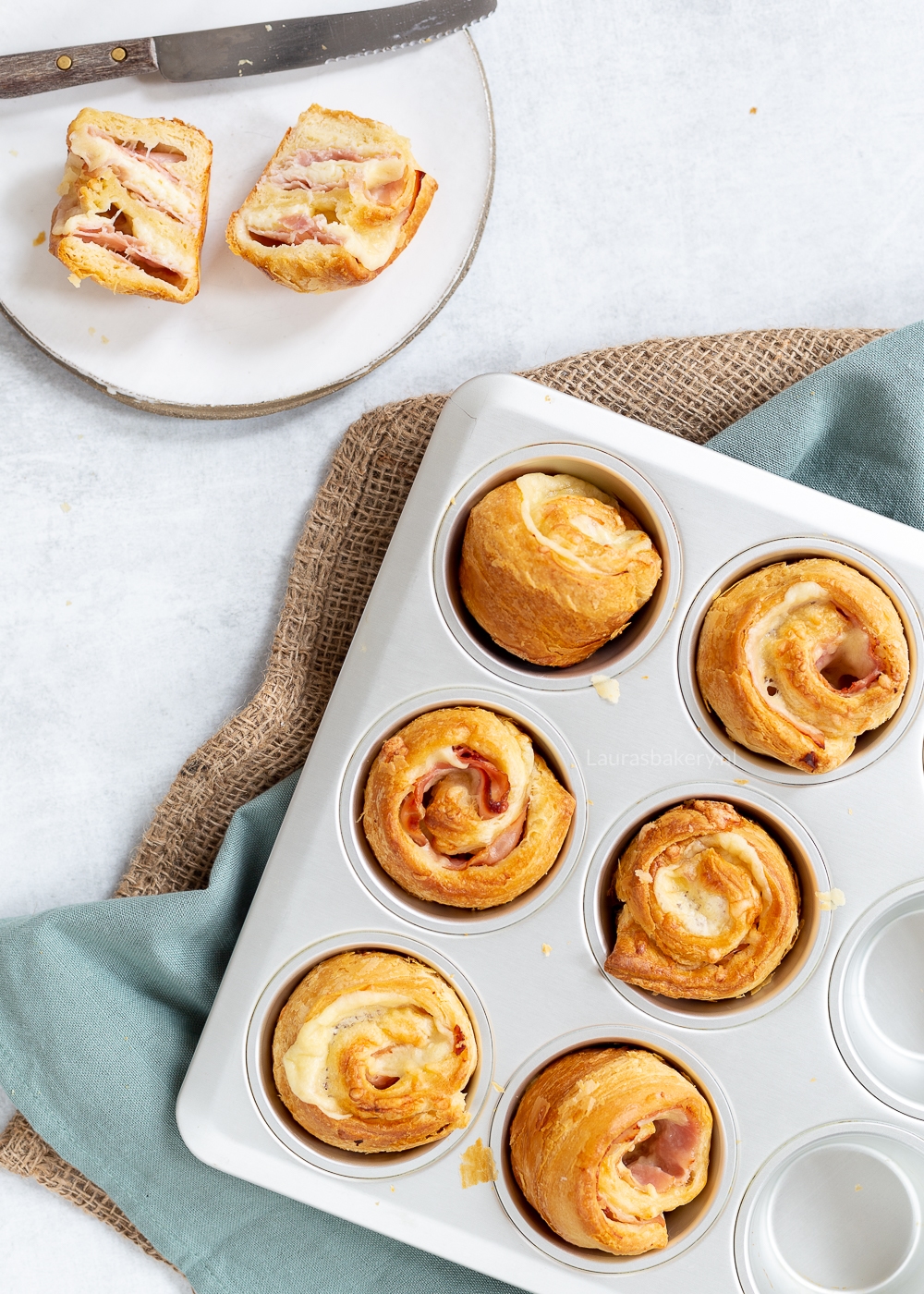 Bacon-kaas cruffin