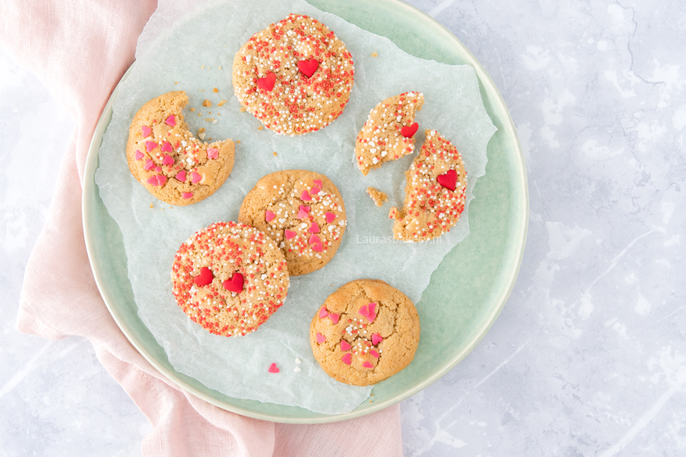 Mini Valentijn chocolate chip cookies-2a