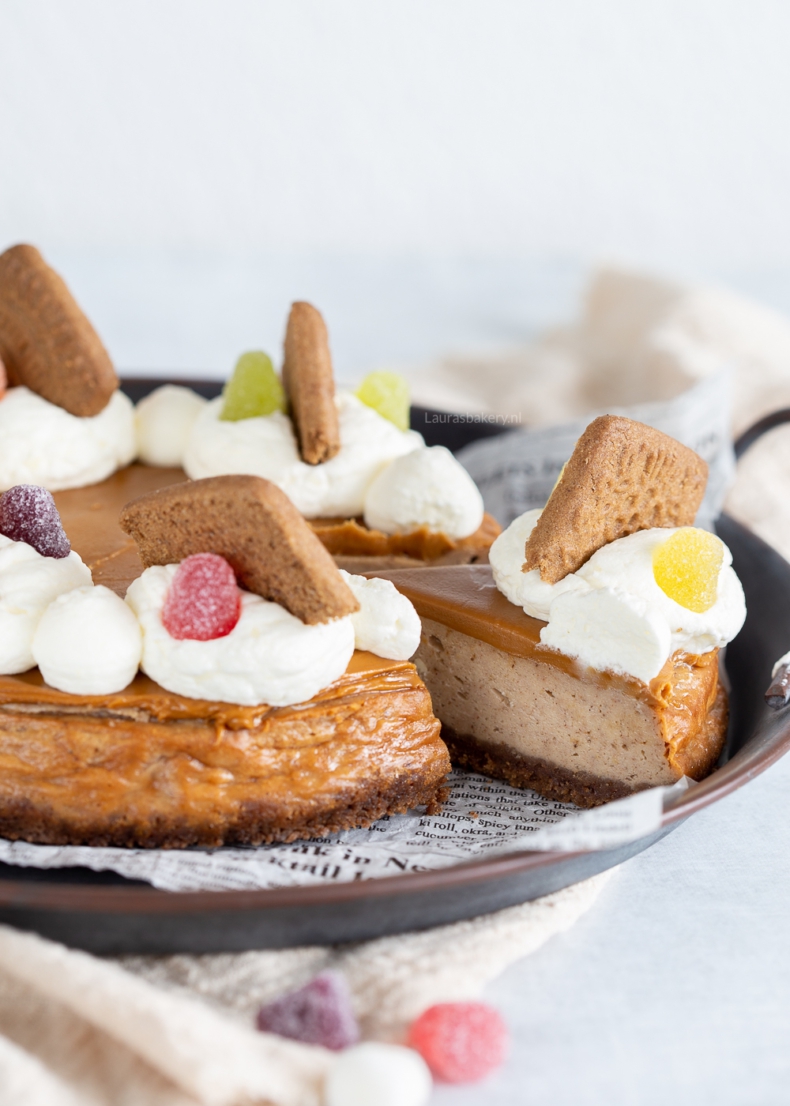 Sinterklaas cheesecake met speculaas