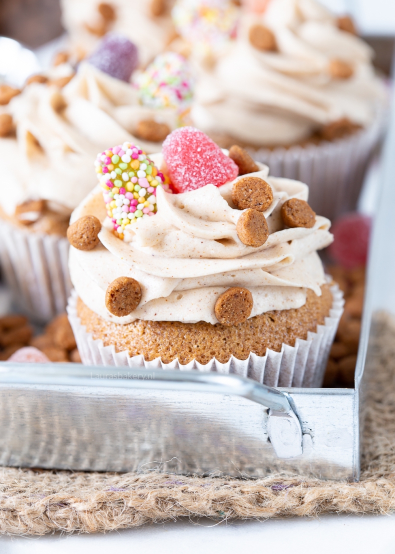 Recept Sinterklaas speculaas cupcakes