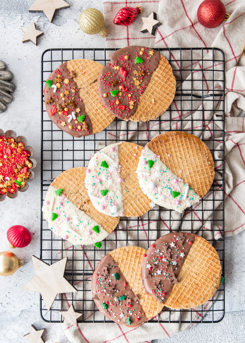 Kerst stroopwafels