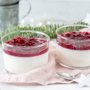 Cranberry panna cotta recept