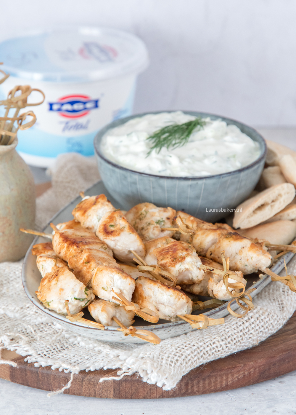 Souvlaki spiesjes met tzatziki-1a