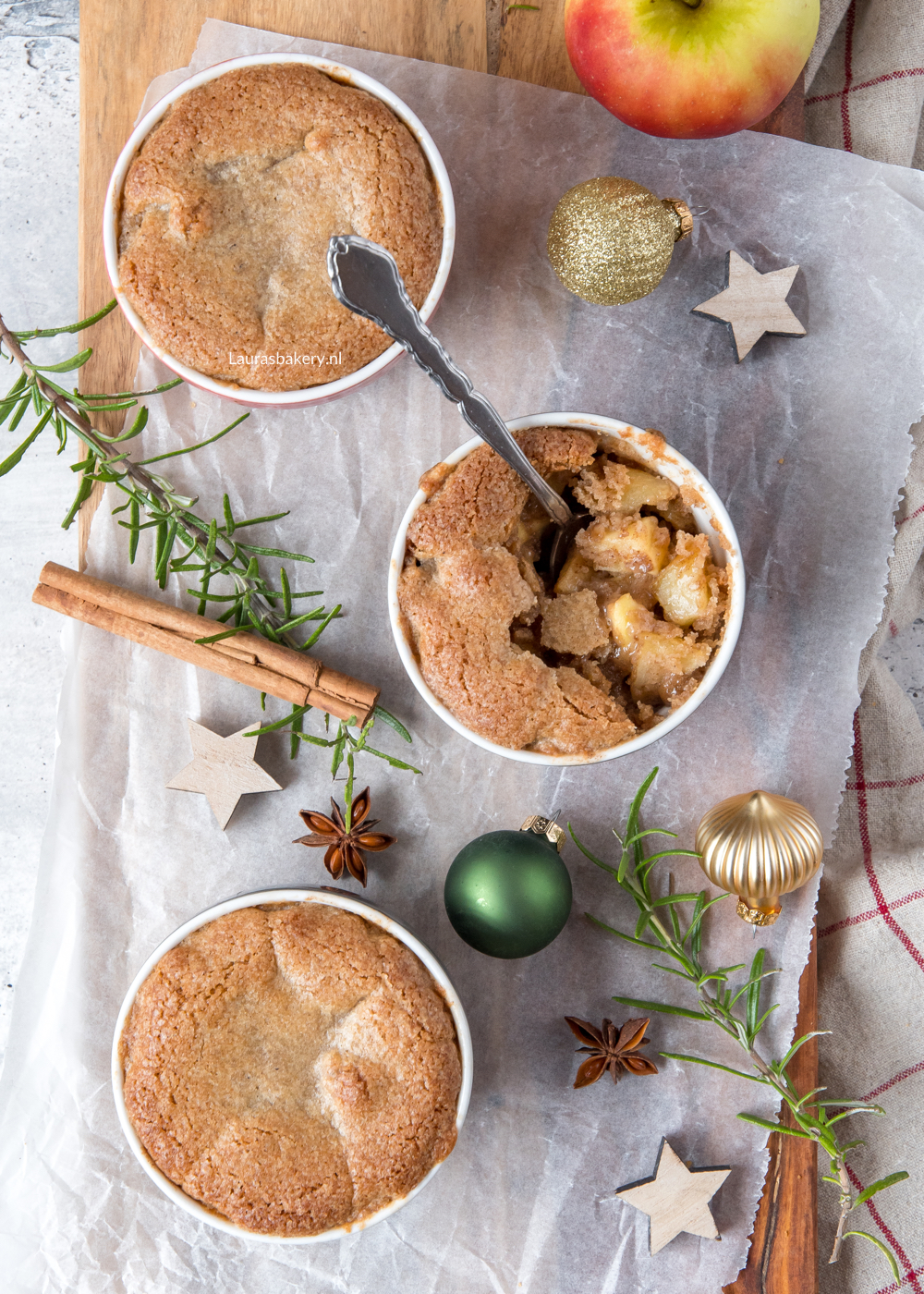 Gingerbread appel cobbler