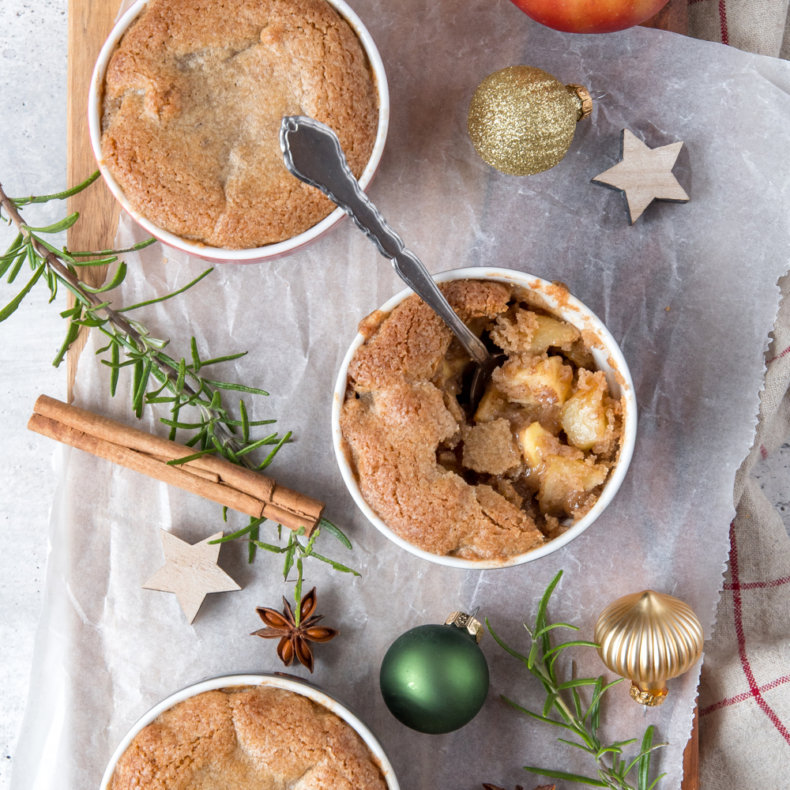 Gingerbread appel cobbler