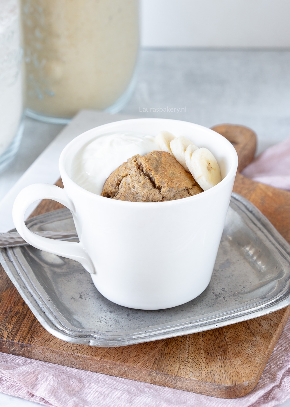 Gezonde mug cake (bananenbrood mugcake) (1)