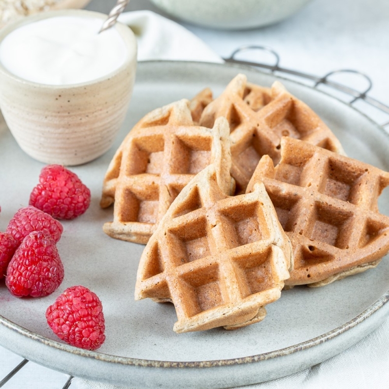 Havermout-banaan wafeltjes