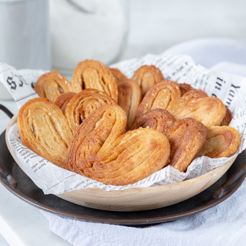 Palmiers (bladerdeeg vlinderkoekjes)