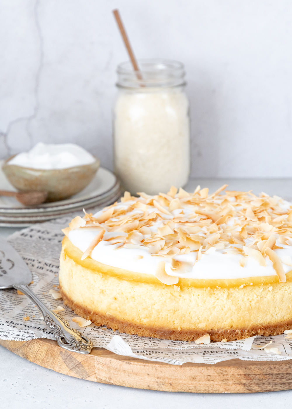 Kokos cheesecake recept