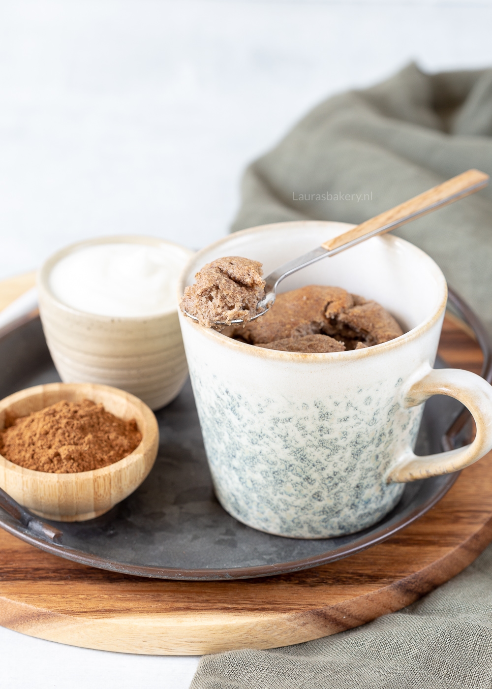 Speculaas ontbijtcake met banaan