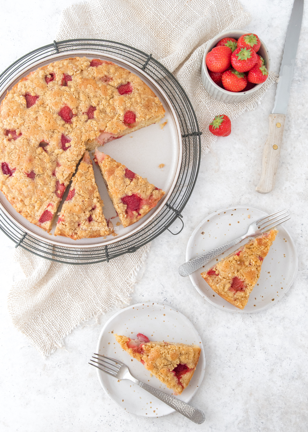 aardbeiencake recept