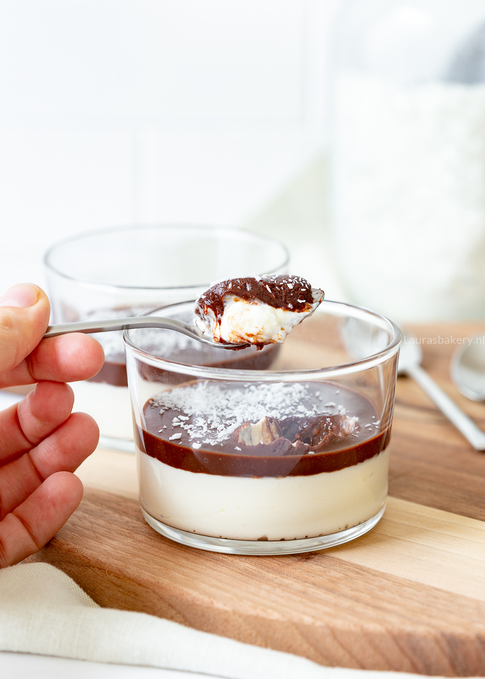Bounty yoghurt toetje recept