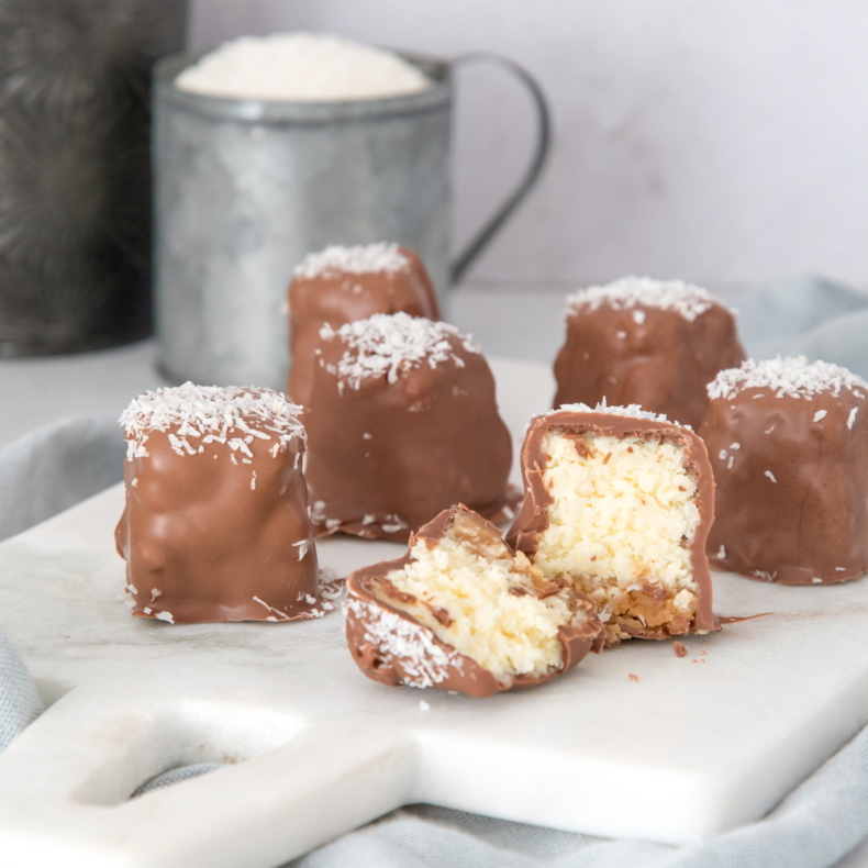 Kokos cheesecake bonbons