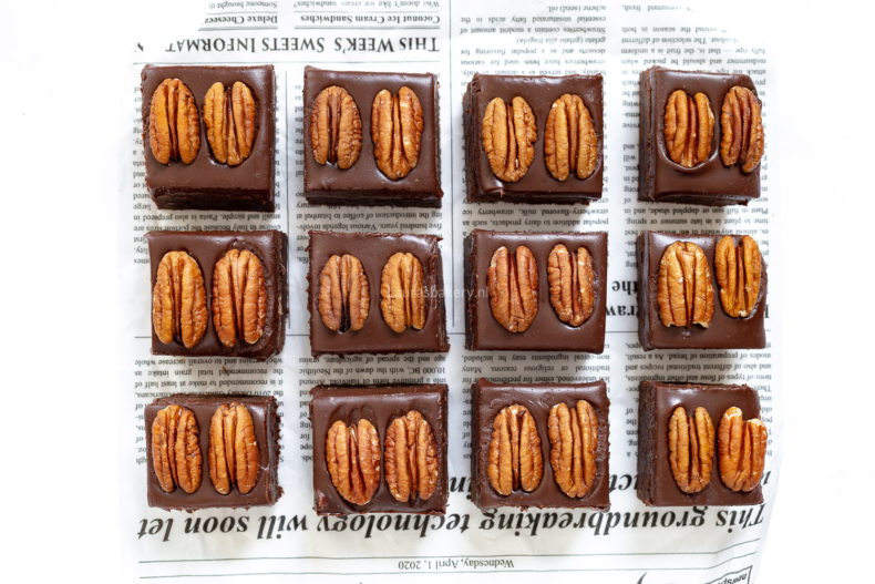 Pecanbrownies met koffielikeur ganache (1)