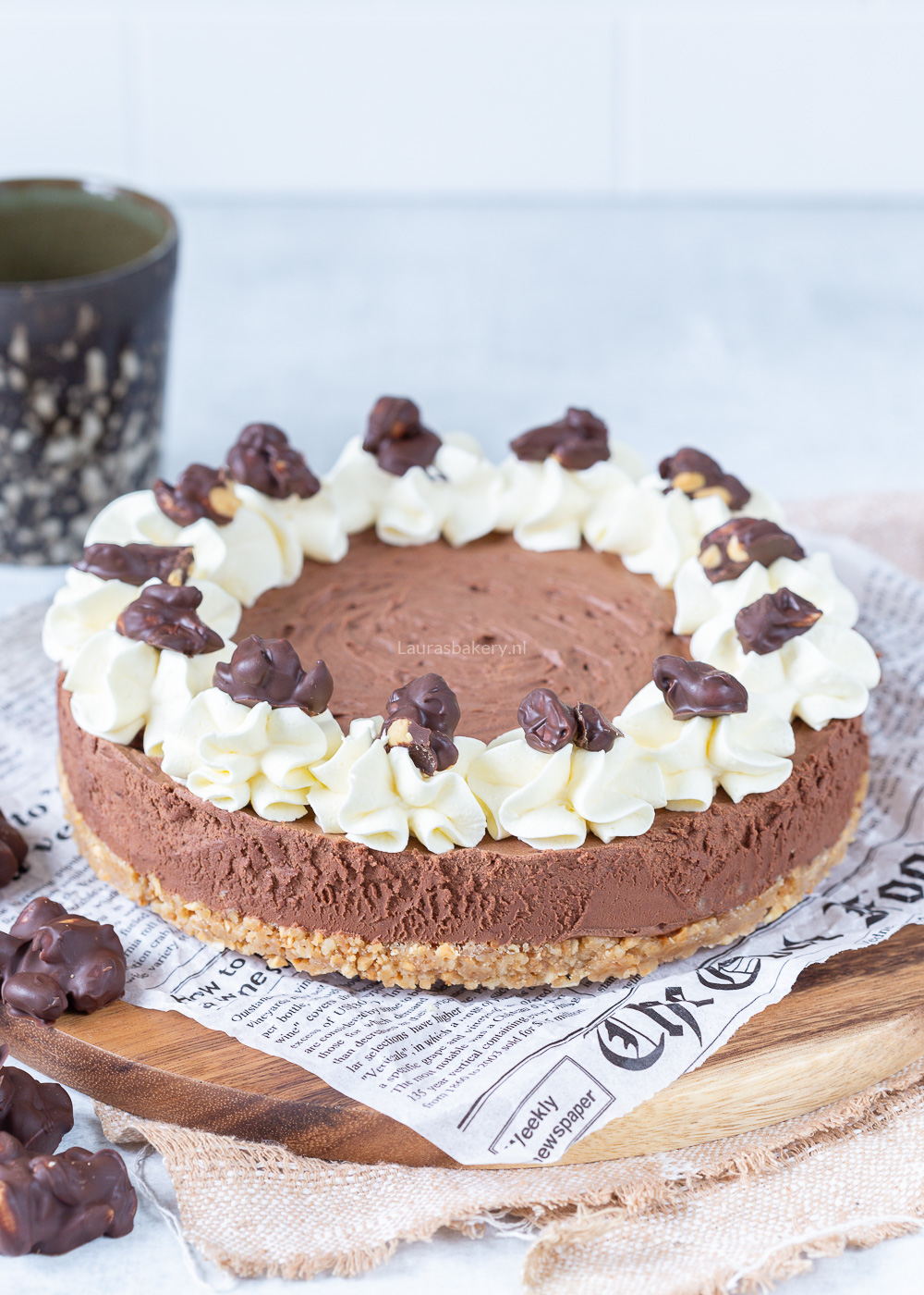 Pindarotsjes chocolade truffeltaart
