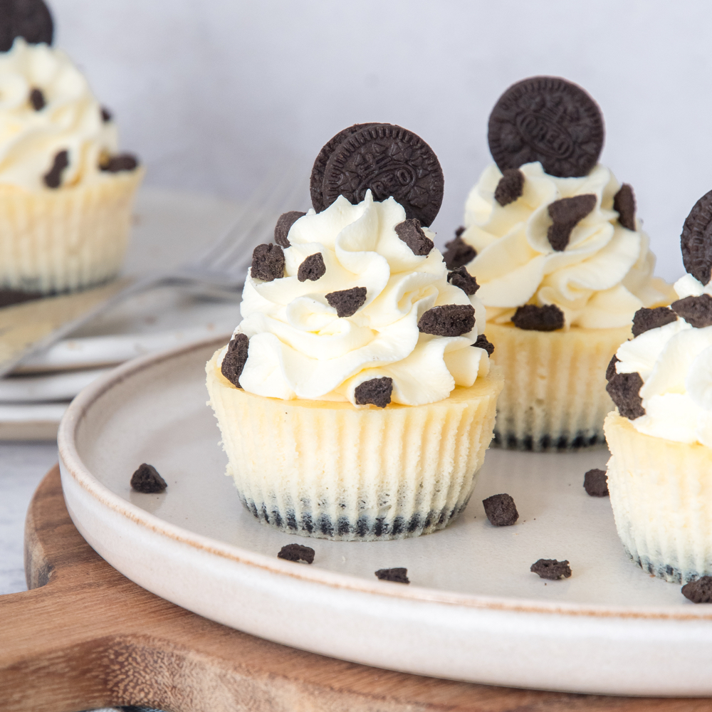 Mini Oreo cheesecakes met toef