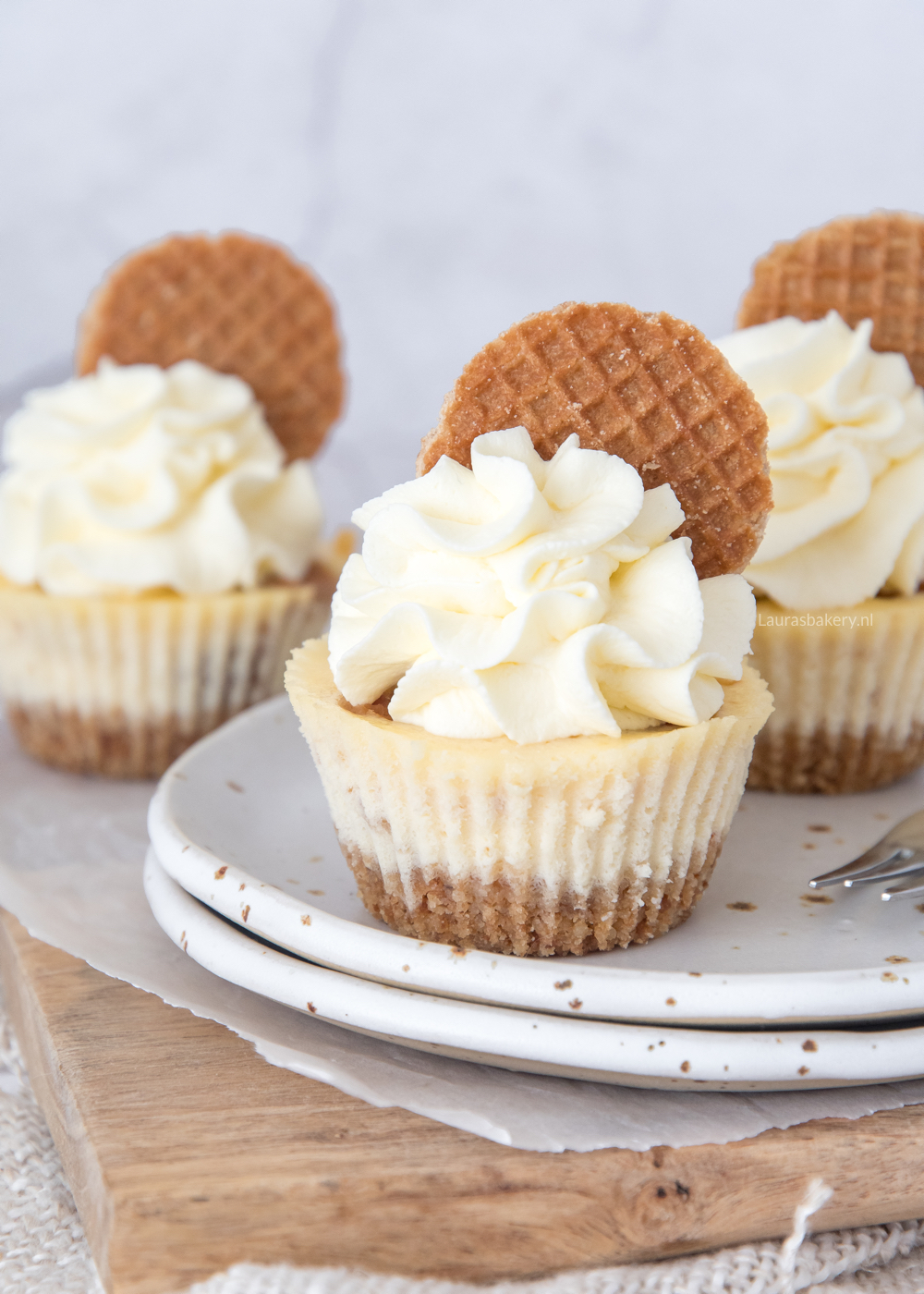 recept voor mini stroopwafel cheesecakes