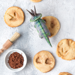 shortbread koekjes met dino poten - recepten voor kinderen