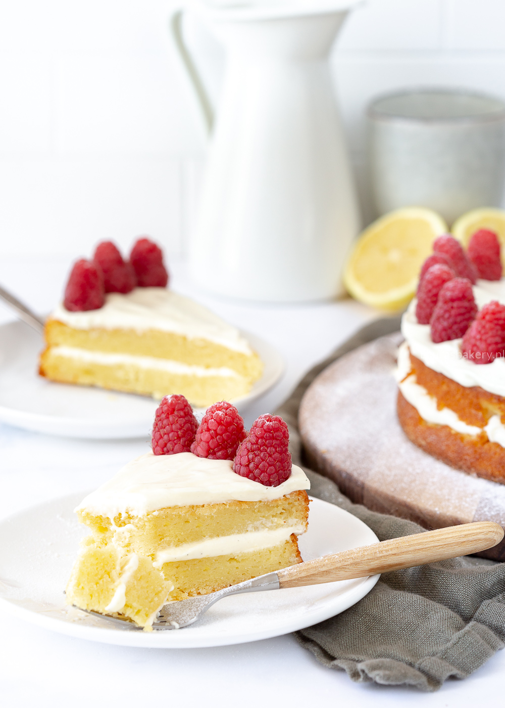 Ricotta cake met frambozen en mascarpone citroenroom (1)