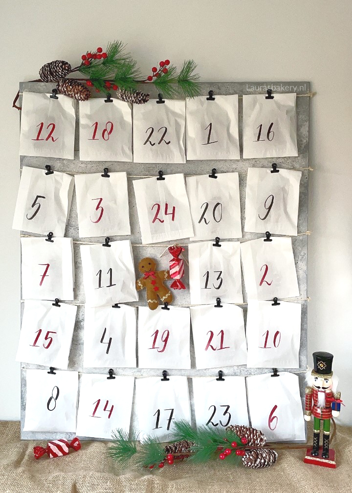 Adventskalender zelfgemaakt