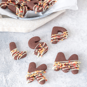 lekkere chocoladeletter koekjes