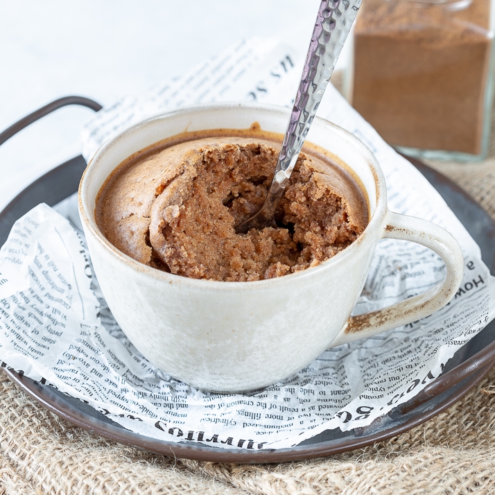 Speculaas mug cake voor in de oven