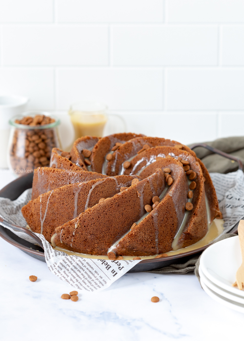 Speculaascake met baileys ganache