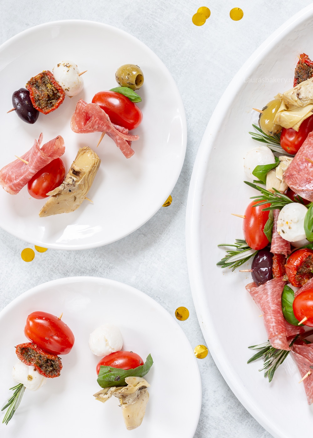 Antipasti Borrelkrans borrelhapjes recept