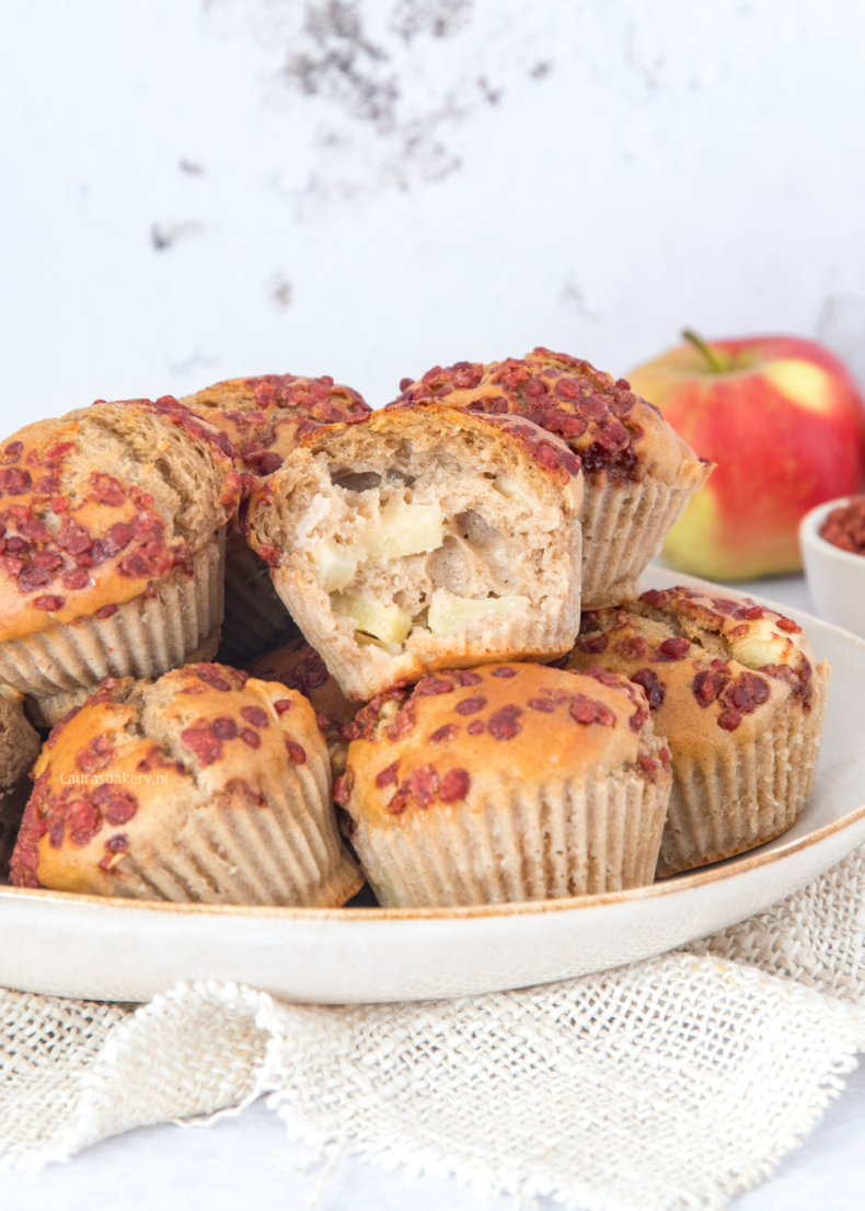 Appel-kaneel kwarkmuffins-4a