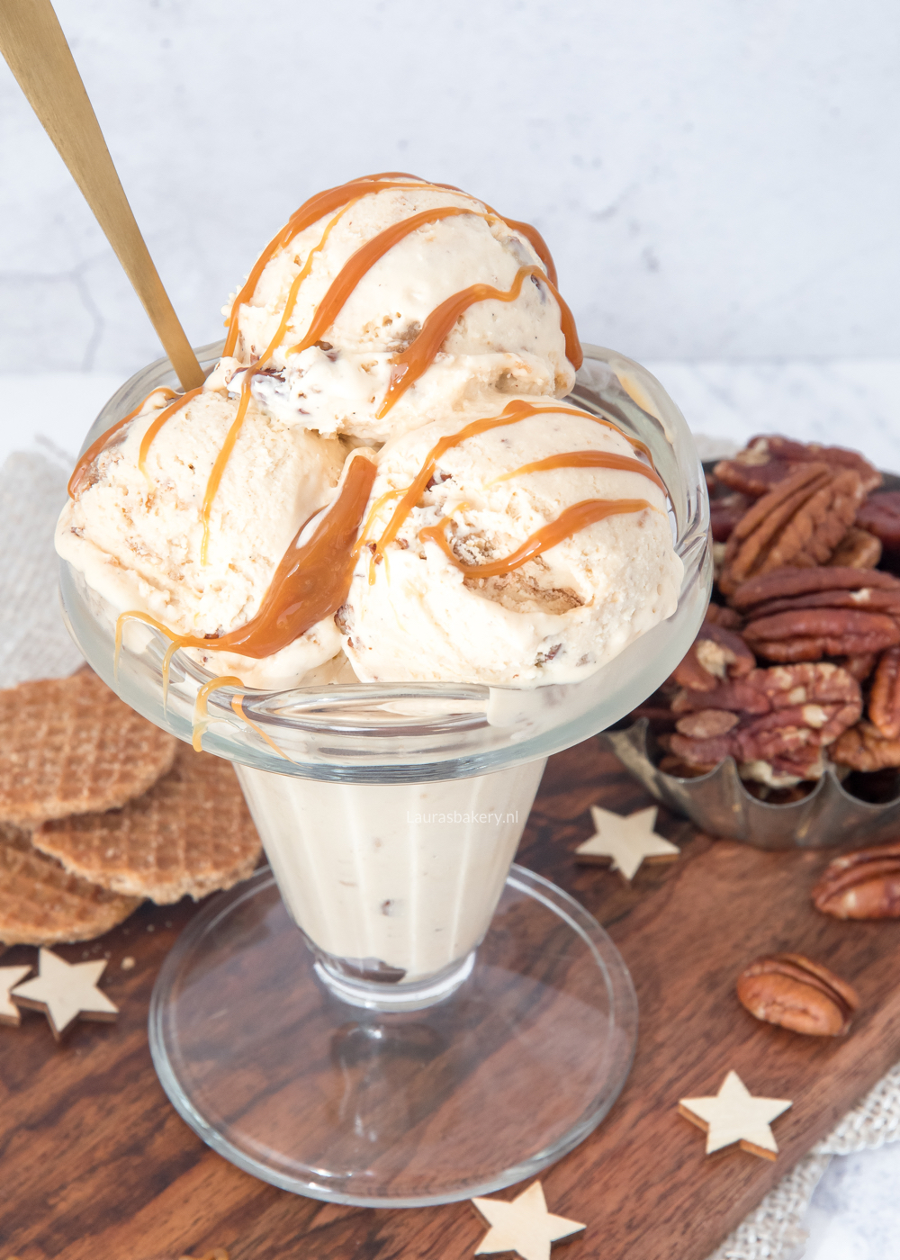 Stroopwafel-pecan karamelijs-3a