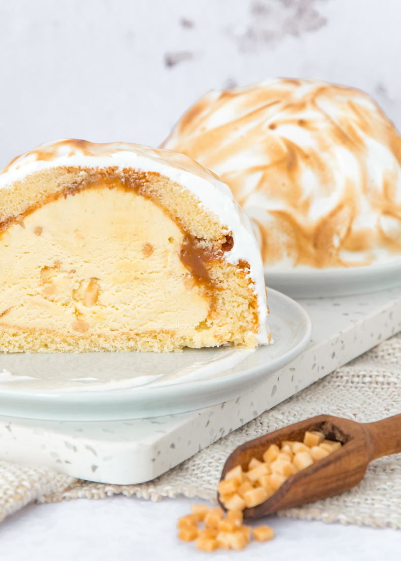 kleine baked alaska taart