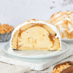 mini baked alaska met karamel