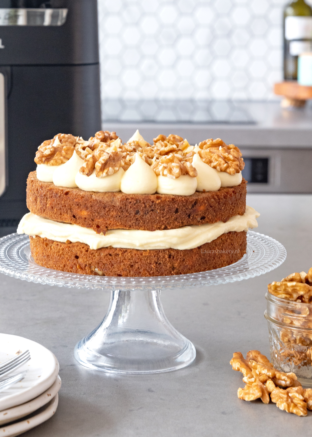 Gentleman vriendelijk thee Horzel Carrot cake uit de airfryer - Laura's Bakery