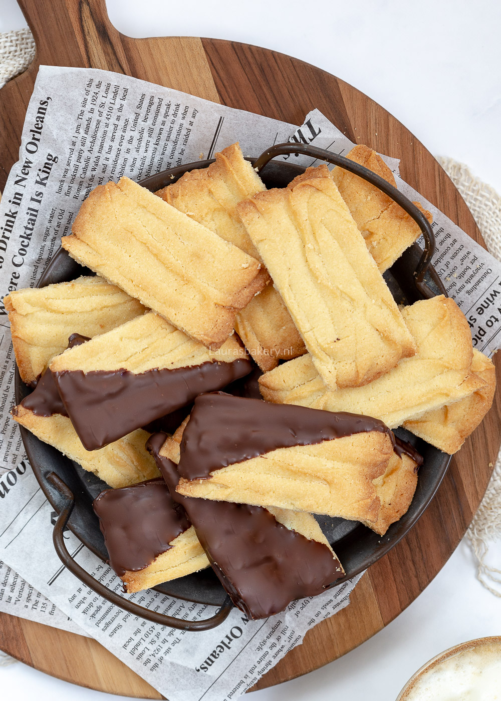 Utrechtse spritsen (chocolade spritsen)