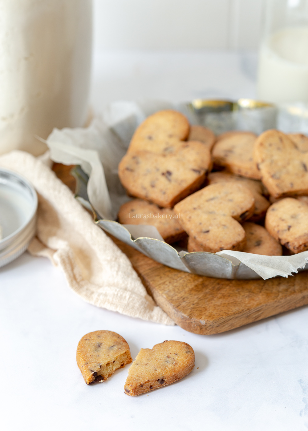 recept hartenkoekjes suikerkoekjes chocolate chips