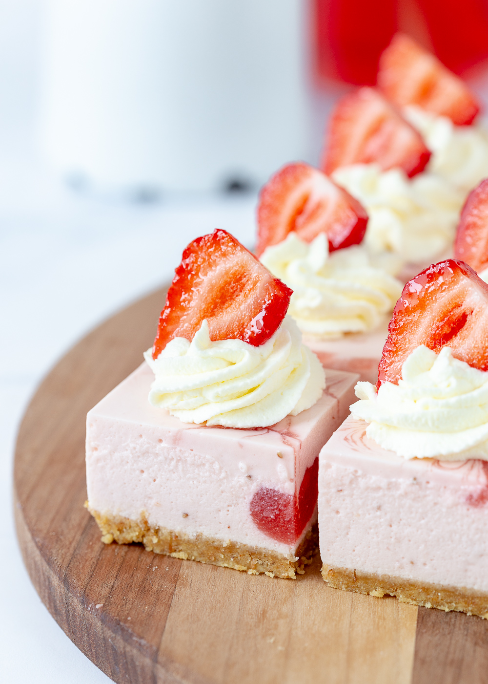 Cheesecake met aardbeien