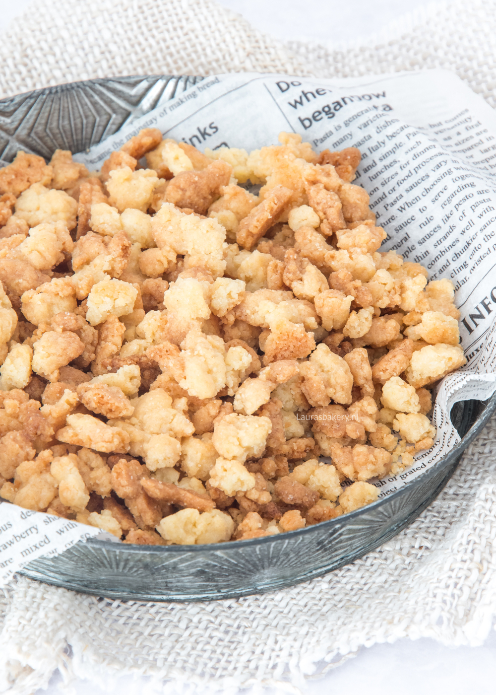 Kruimeldeeg basisrecept crumble