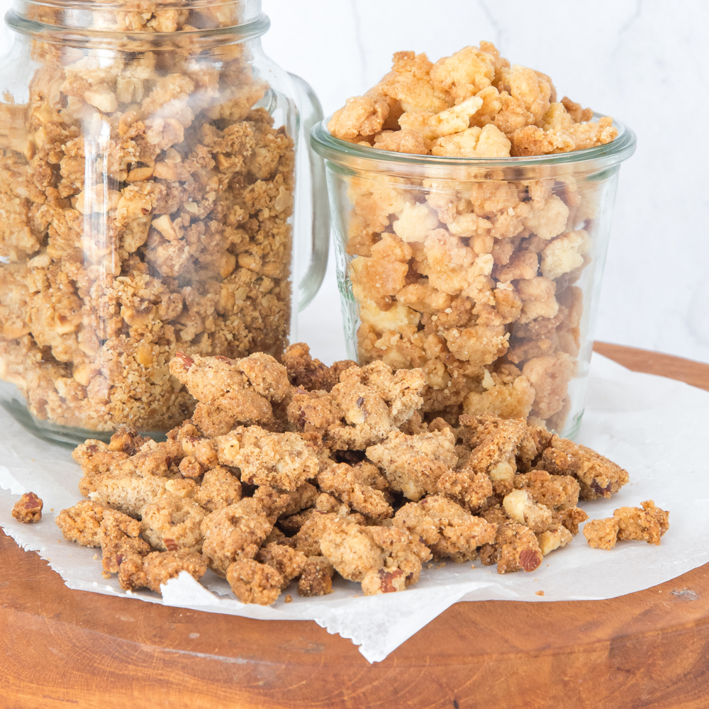 Amandel crumble kruimeldeeg