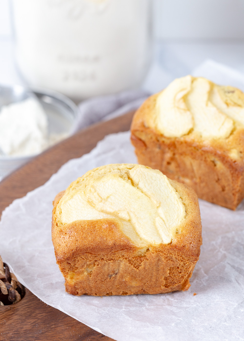 Kleine appelcakejes met yoghurt