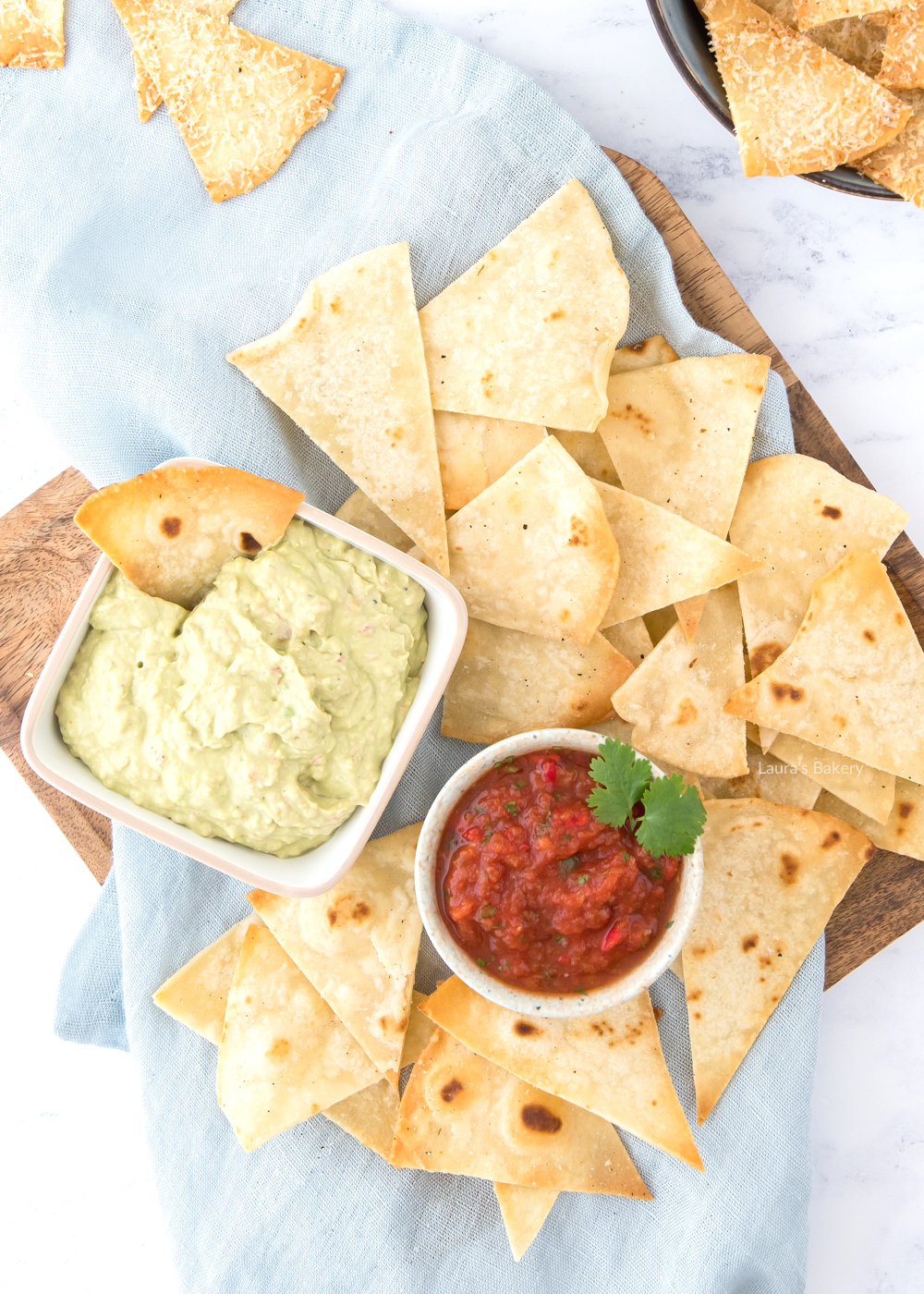 tortilla chips uit de oven