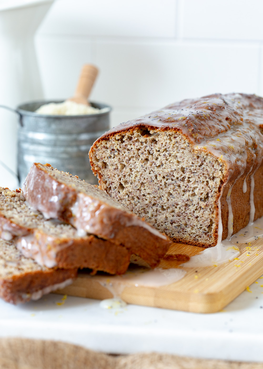 Bananenbrood met glazuur