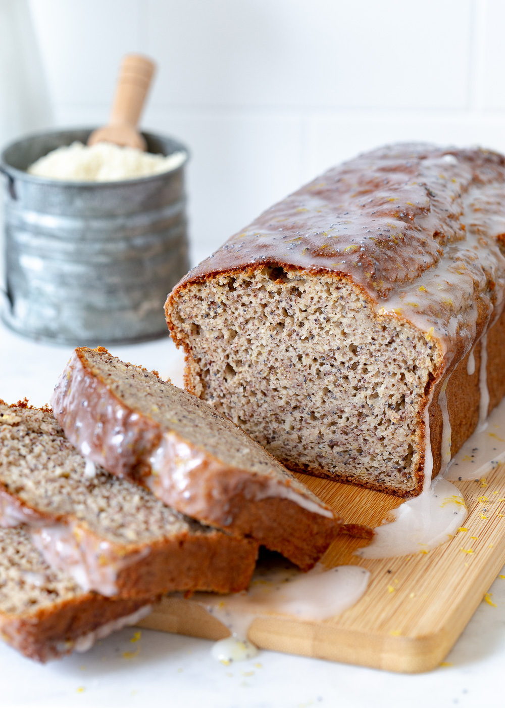 Citroen-maanzaad bananenbrood