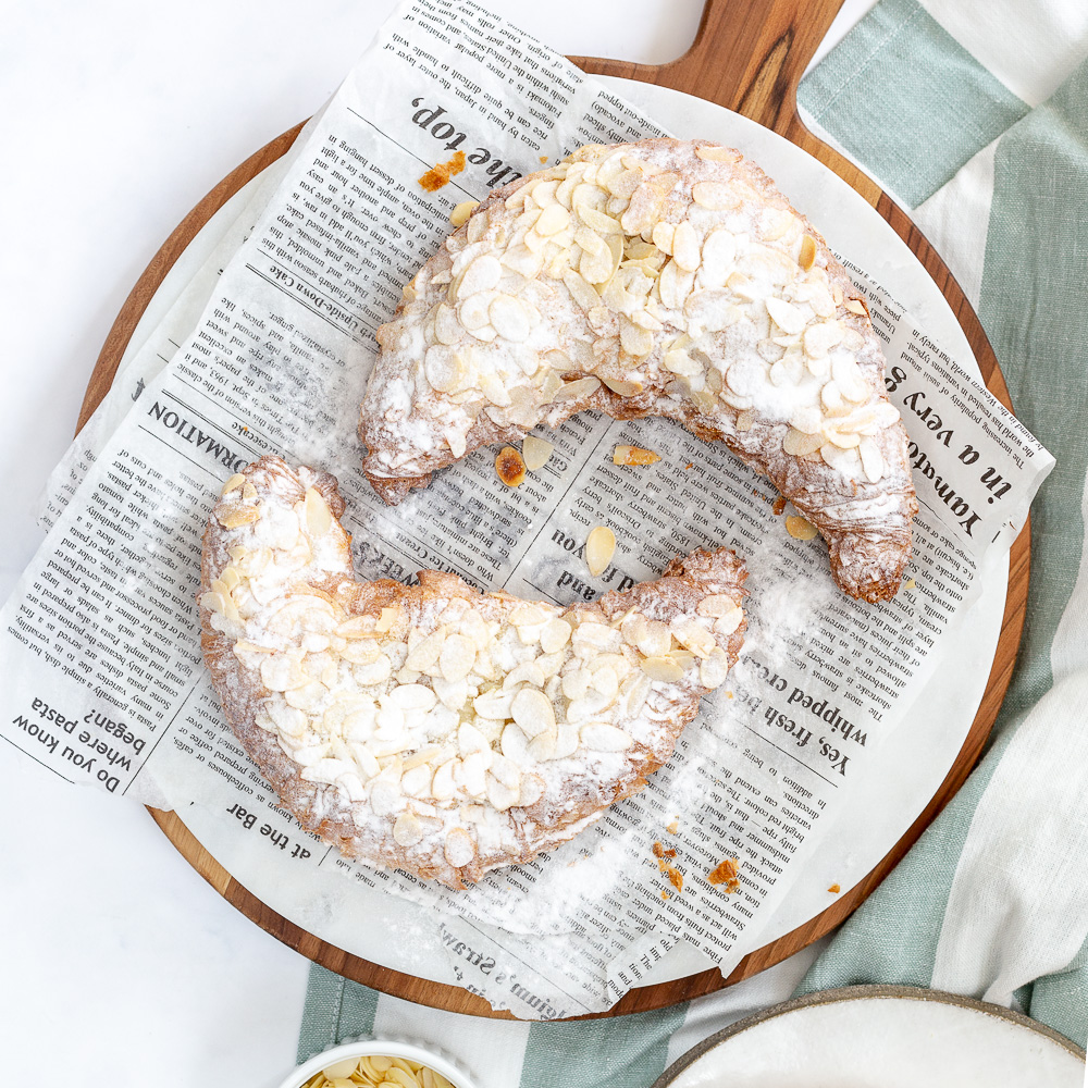 Amandelcroissants recept