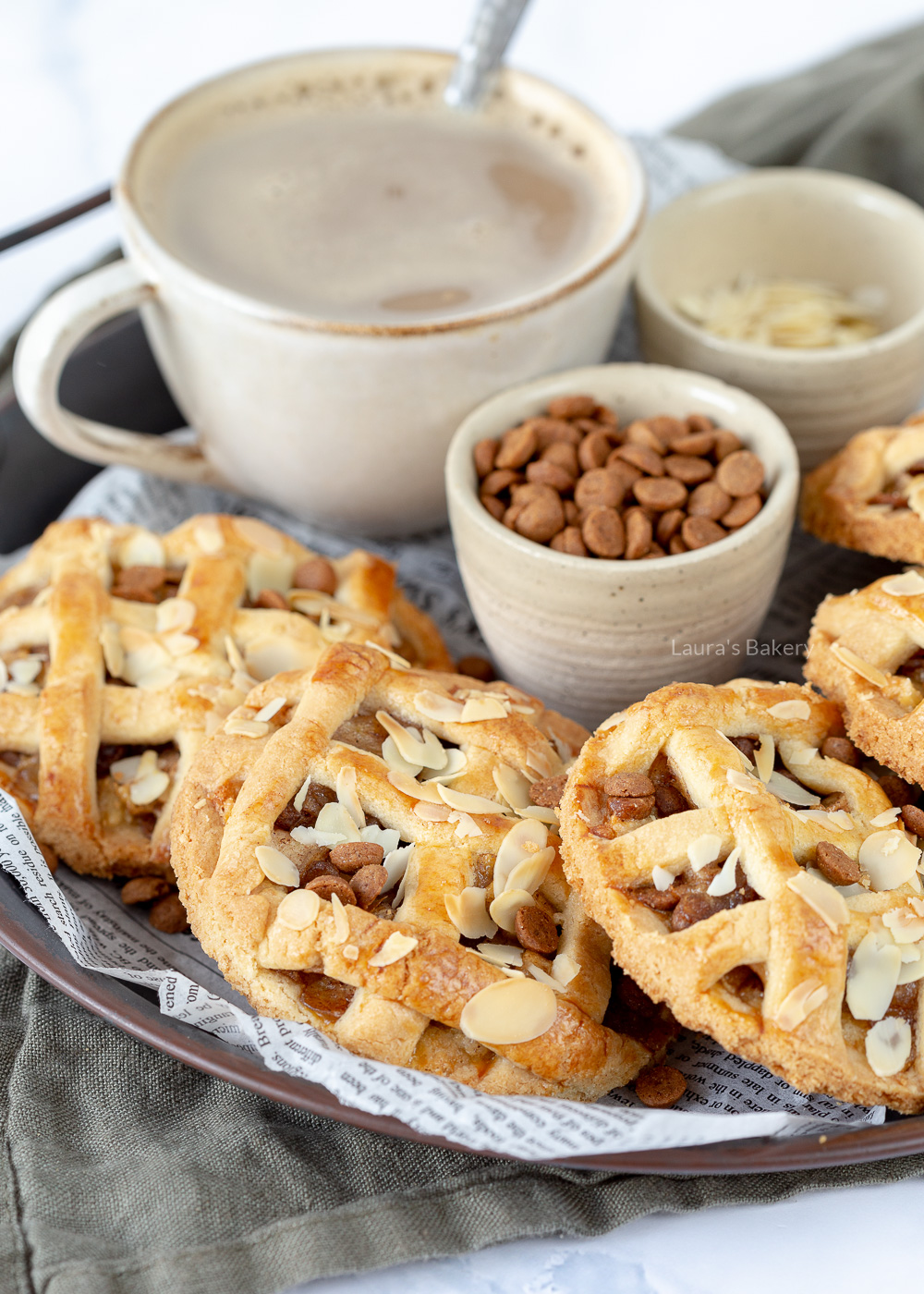 Appeltaartkoeken met speculaas