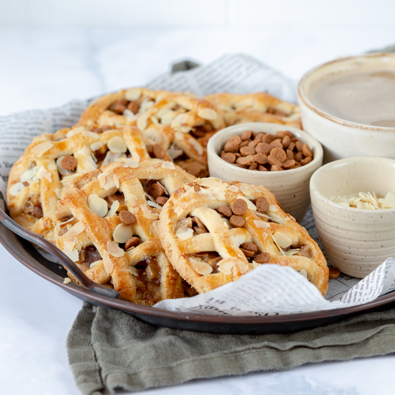 Appeltaart koeken met amandelspijs