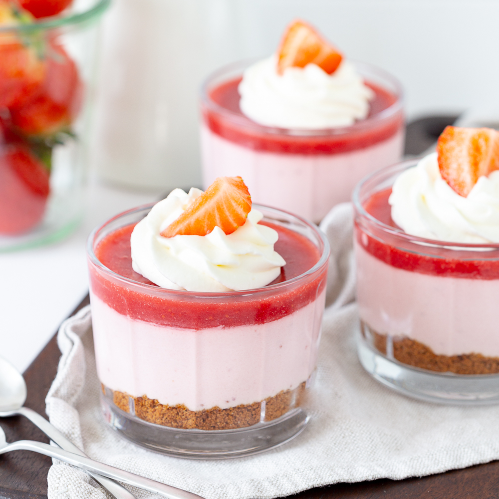Toetje met aardbeien recept