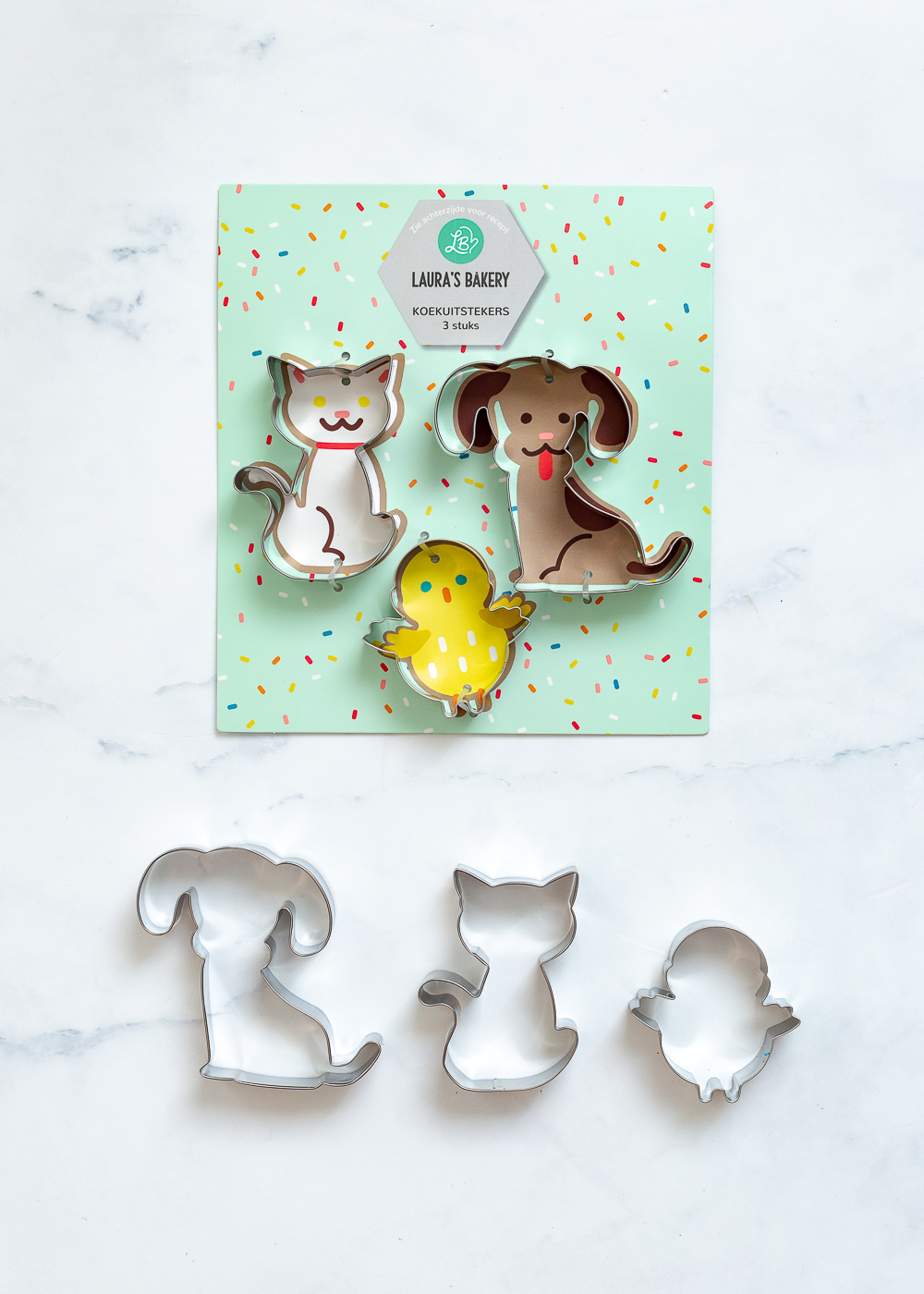 Koekuitstekers dieren - Laura's Bakery bakproducten