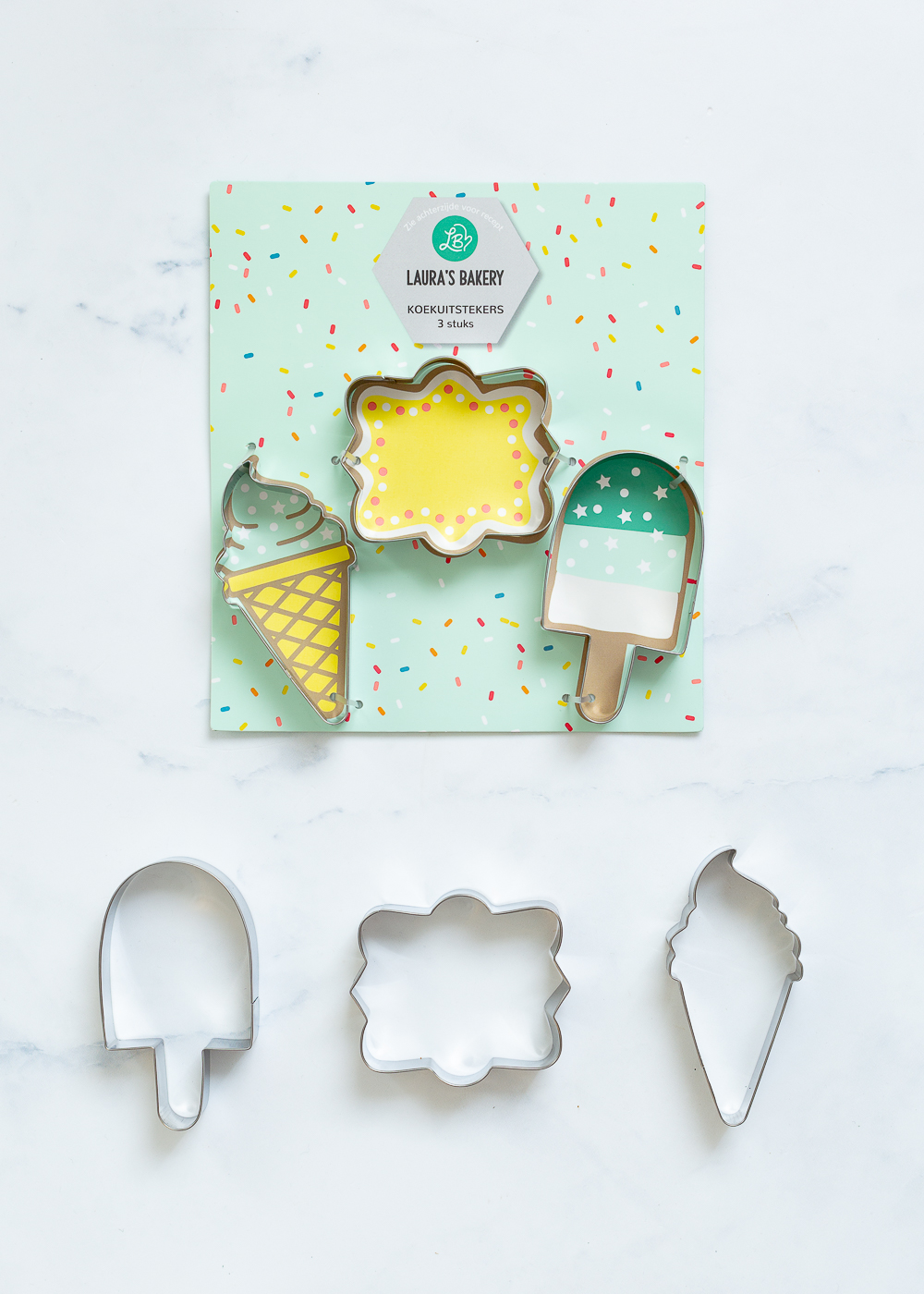 Koekuitstekers ijsjes - Laura's Bakery bakproducten